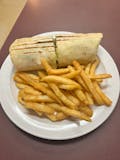 Buffalo Chicken Wrap served w/ french fries