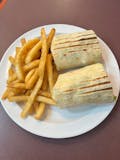 Grilled Chicken, Sauteed Spinach & Provolone Wrap served w/ french fries