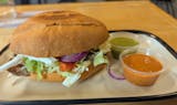 Grilled chicken torta