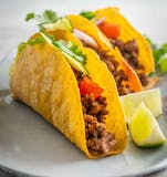 Steak hard shell tacos