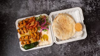 Chicken kabob Platter