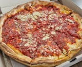 Cheese Stuffed Deep Dish Pizza