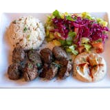 29. Beef Shish Kebab Plate