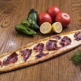 Pide with Turkish Pastrami