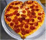 Heart Shape Pepperoni Pizza