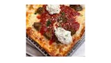 Meatball Parm Grandma Pizza