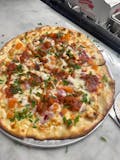 Thin Crust Chicken Capricciosa Pizza