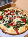 Thin Crust Mediterranean Pizza