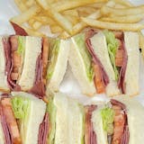 Ham & Cheese Club Sandwich
