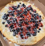 Red, white & blue-berry pizza