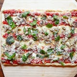 Square Margherita Mushroom Pizza