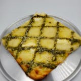 Square White Pesto Pizza Slice