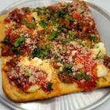 Square Lasagna Pizza Slice
