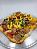 Square Philly Cheese Steak Pizza Slice