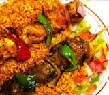 Chicken & Beef Kebab Plate