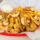 Jumbo Grilled Shrimp with Fries Special