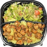 Halal Garlic & Lemon Chicken on Rice & Salad+Soda