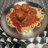 Kids & Seniors Spaghetti with Meatballs & Marinara Meat Sauce