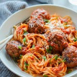 Spaghetti with Meatballs Pasta Bowl