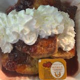 French Toast W/ Cherry Topping (thick slice) And Whipped Topping