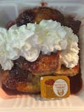 French Toast W/ berry medley Topping (thick slice) And Whipped Topping