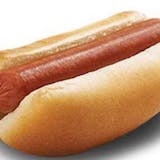 All beef hot dog