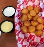 Corn fritters with choice of dipping sauce