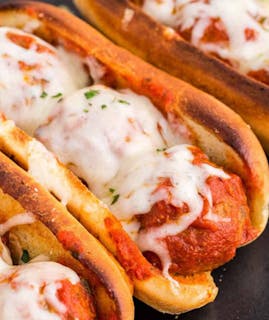 Italian meatball hoagie