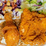 Mixed Chicken Served with Rice