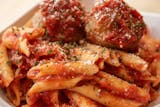 Penne & Meatballs Dinner Monday-Tuesday Special