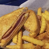 Grilled Ham & Cheese Sandwich with Fries Special