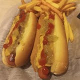 Hot Dog with fries