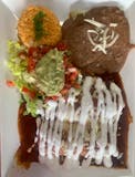 Mole Enchiladas (Enchiladas De Mole) (Comes with tortillas)