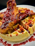 Hibiscus chicken and waffle