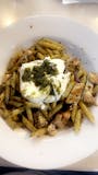 360 pasta - penne , pesto , onion, grilled chicken , burrata cheese