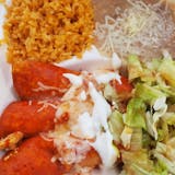 Chicken and cheese Enchiladas " Monday Special "