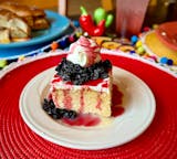 Blueberry Hibiscus Tres Leche Cake