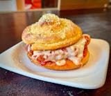 Garlic Knot Chicken Parm Sammy