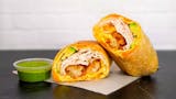 Smoked Turkey, Avocado, Egg, and Cheddar Breakfast Burrito