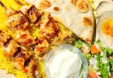 Chicken Kabob Rice Plate