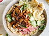 Hummus with Shawarma Plate