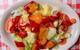 Salad & Marinated Red Peppers