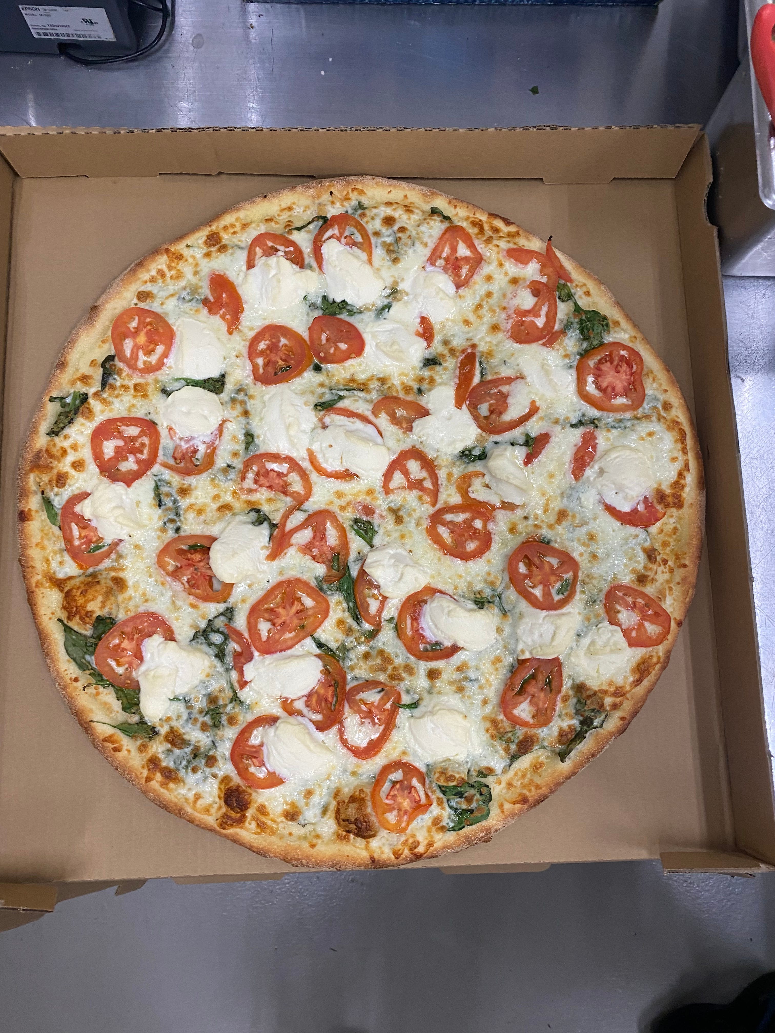 N.Y White Garlic Pizza