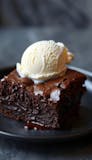 Hot Brownie with Ice Cream
