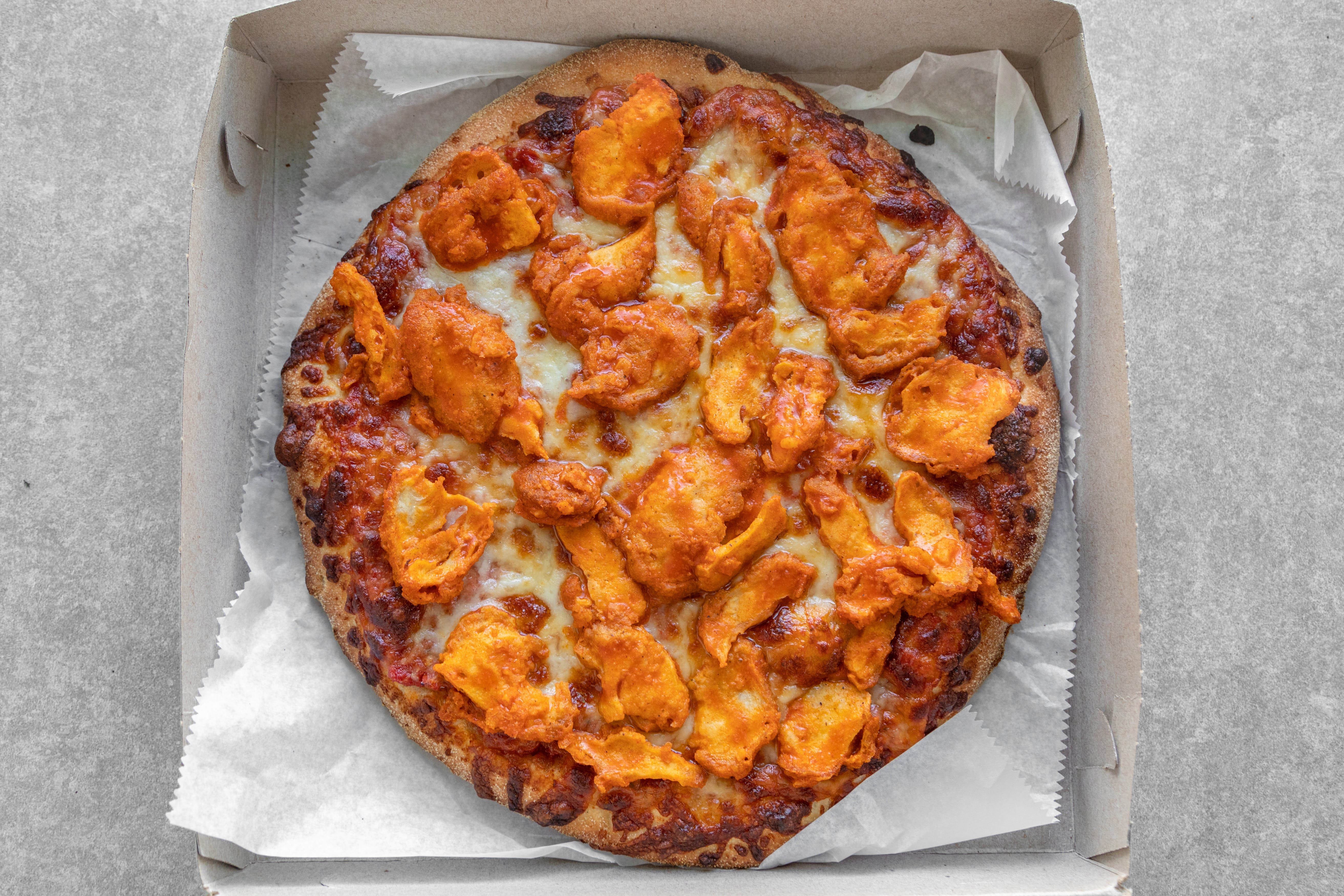 Gluten Free Buffalo Chicken Pizza