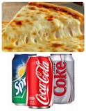 Two Pizza Slices & Can Soda Special