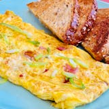 Western Omelette with Toast