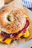 Bagel with egg, bacon, cheese