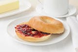 Bagel with Butter and Jam