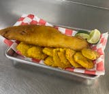 Pescado Frito Con Tostones